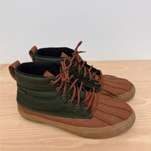 Vans Brown and Green Men's Boots